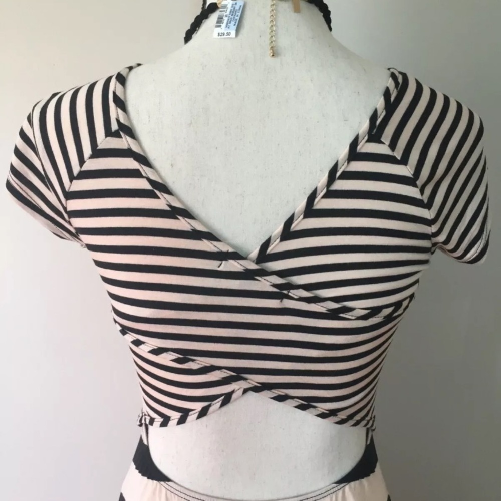 MATERIAL GIRL STRIPE HIGH-LOW CASUAL DRESS SM - Picture 9 of 9